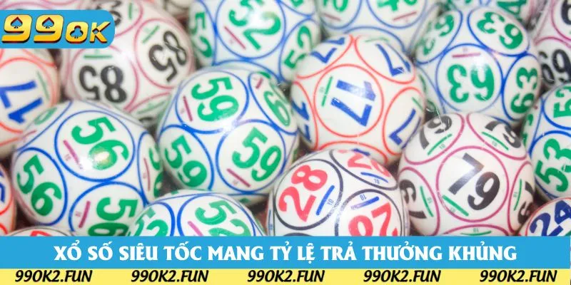 Xổ số siêu tốc 99OK luôn mang đến tỷ lệ trả thưởng hấp dẫn